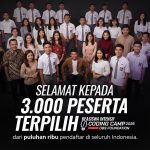 Poster Ucapan Selamat untuk 3.000 Peserta Terpilih Dicoding