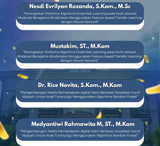 Daftar dosen penerima BOPTN 2026 dengan fokus machine learning dan media pembelajaran.